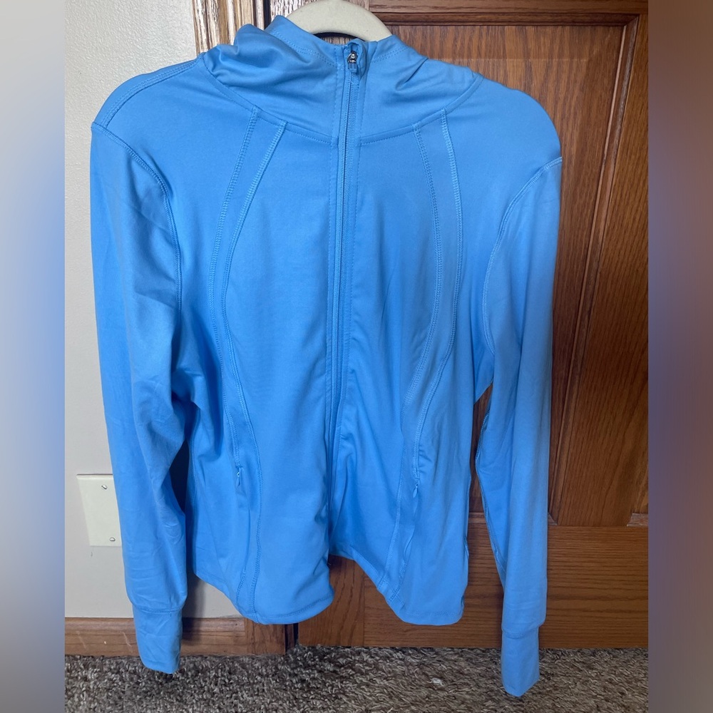Light Blue Full-Zip Jacket